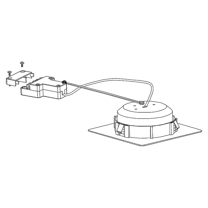 Eglo LED-Einbauleuchten-Set Pineda - 18 W, L x B x H: 7,8 x 7,8 x 3,5 cm, Weiß, 3 Stk., Warmweiß - Skizze