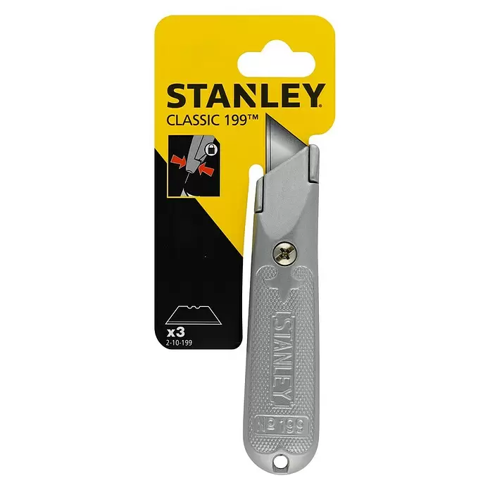 Stanley Universeel mes 2-10-199 - Zilver - Top-down weergave