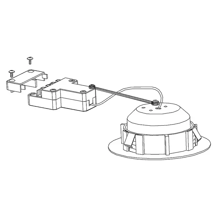 Eglo LED-Einbauleuchte Pineda - 6 W, L x B x H: 8,4 x 8,4 x 4 cm, Chrom, Warmweiß - Skizze