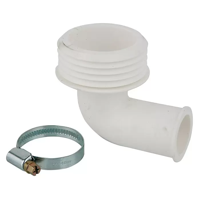 Spülrohrverbinder - Passend für: Druckspülrohr 25 mm - Diagonale Ansicht