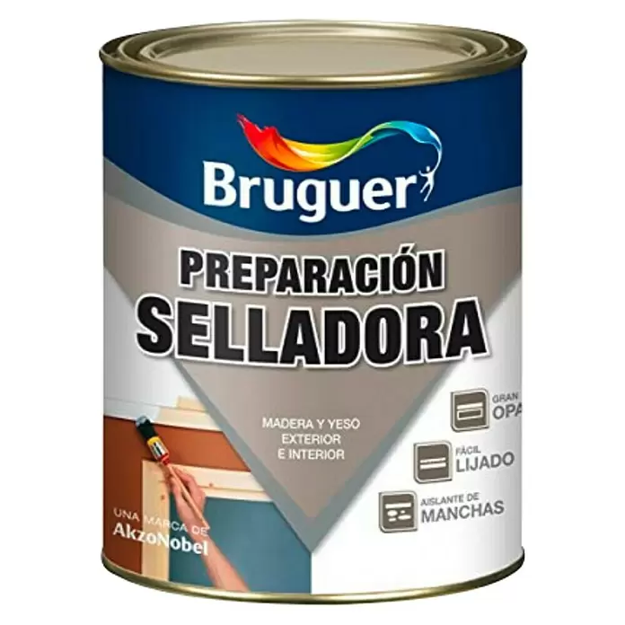 Bruguer Imprimación de adherencia Sellatine - Blanco, 750 ml, Mate - Vista frontal