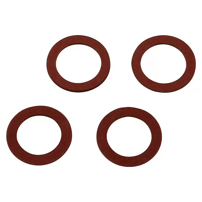 Fiberdichtung - ½″, Geeignet für: Flexschläuche, 4 Stk. - Ansicht von oben