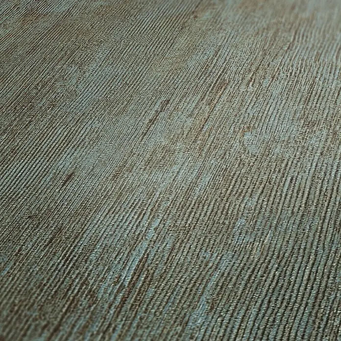 AS Creation Industrial Vliesbehang - Bruin/blauw, Uni, 10,05 x 0,53 m - Close-up van een gestructureerd oppervlak in bruin- en blauwtinten, ideaal voor achtergronden en texturen.