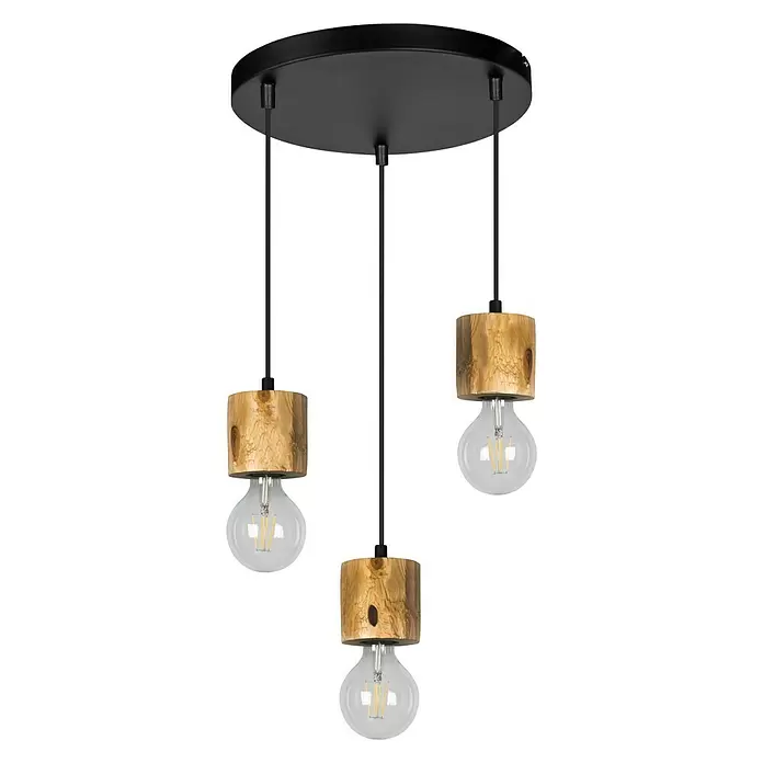 Spotlight Pendelleuchte rund Pino - 60 W, Ø x H: 95 mm x 100 cm, E27 - Vorderansicht