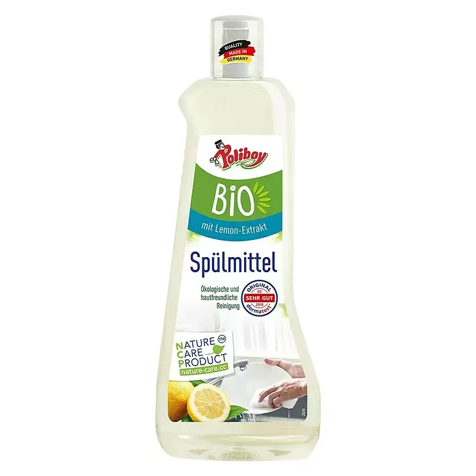 Poliboy Bio Spülmittel mit Lemon-Extrakt - 500 ml, Flasche - Vorderansicht