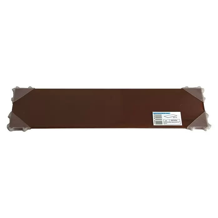 Estante de vidrio - L x An x Al: 45 x 12 x 0,6 cm, Vidrio, Marrón - Vista descendente