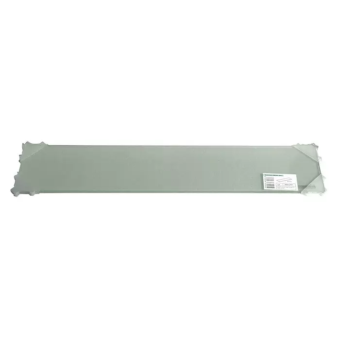 Estante de vidrio - L x An x Al: 60 x 12 x 0,6 cm, Vidrio, Plateado - Vista descendente