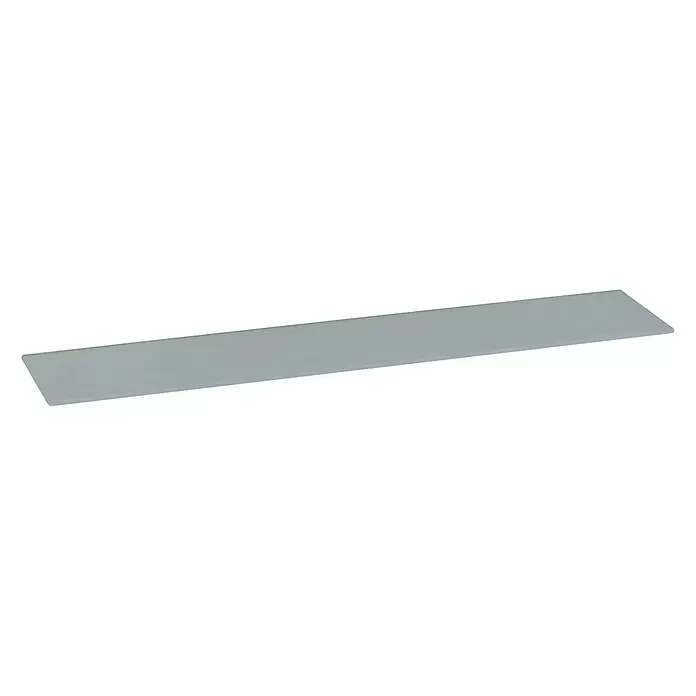 Estante de vidrio - L x An x Al: 30 x 12 x 0,6 cm, Vidrio, Plateado - Vista angular