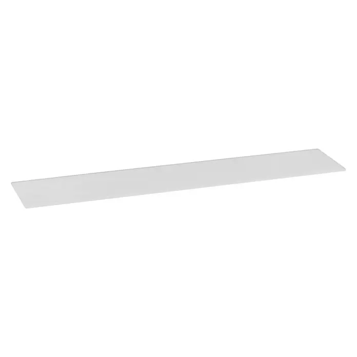 Estante de vidrio - L x An x Al: 45 x 12 x 0,6 cm, Vidrio, Blanco - Vista angular