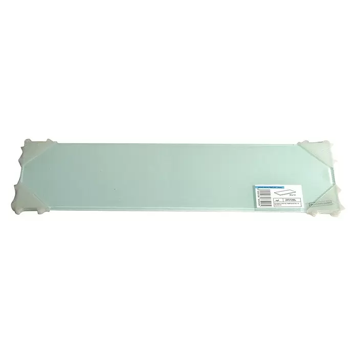 Estante de vidrio - L x An x Al: 45 x 12 x 0,6 cm, Vidrio, Blanco - Vista descendente