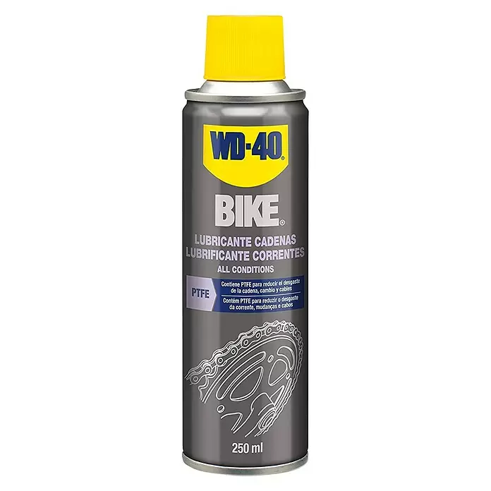 WD-40 Bike Lubricante de PTFE Lube All Conditions - 250 ml - Vista frontal