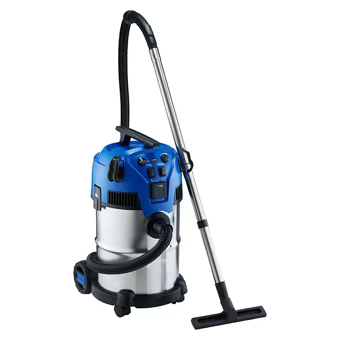 Nilfisk Nass-Trockensauger Multi II 30 T Inox VSC - 1.400 W, Behältervolumen: 30 l - Diagonale Ansicht
