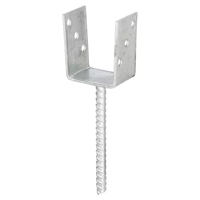 Stabilit Soporte en U - L x An x Al: 91 x 50 x 230 mm, Galvanizado al fuego - Vista angular