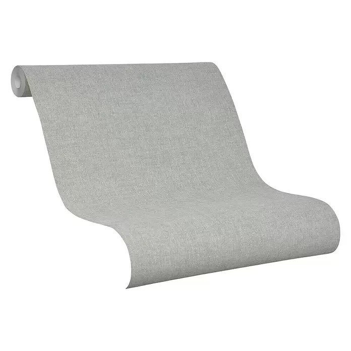 SCHÖNER WOHNEN-Kollektion Vliestapete Unistruktur - Olivgrün, Uni, 10,05 x 0,53 m - Diagonale Ansicht