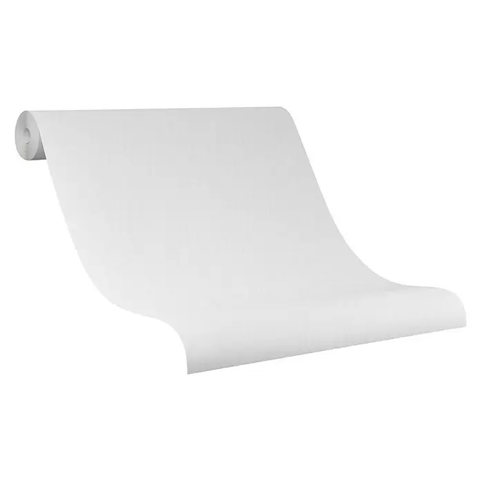 SCHÖNER WOHNEN-Kollektion Vliestapete Unistruktur - Hellgrau, Uni, 10,05 x 0,53 m - Diagonale Ansicht