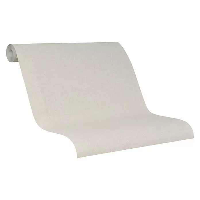 SCHÖNER WOHNEN-Kollektion Vliestapete Unistruktur - Beige, Uni, 10,05 x 0,53 m - Diagonale Ansicht