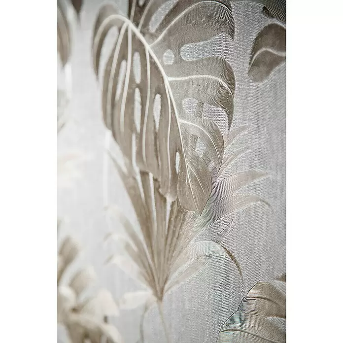 SCHÖNER WOHNEN-Kollektion New Spirit Vliestapete Fensterblatt - Beige/Weiß, Floral, 10,05 x 0,53 m - Detailaufnahme