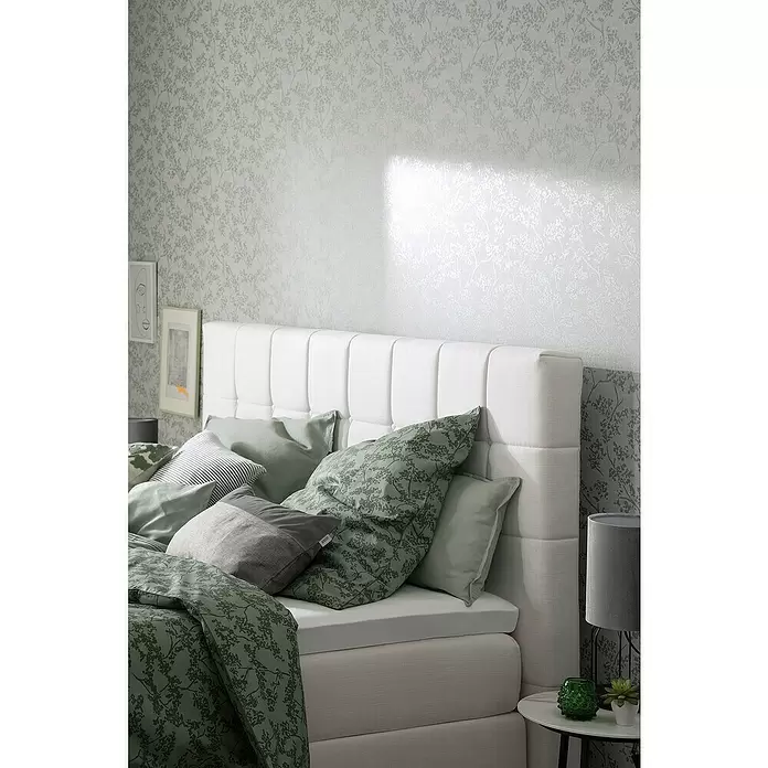 SCHÖNER WOHNEN-Kollektion New Spirit Vliestapete Struktur I - Beige/Blau, Floral, 10,05 x 0,53 m - Stimmungsaufnahme