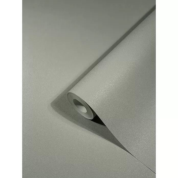 SCHÖNER WOHNEN-Kollektion New Spirit Vliestapete - Schimmergrau, Uni, 10,05 x 0,53 m - Detailaufnahme