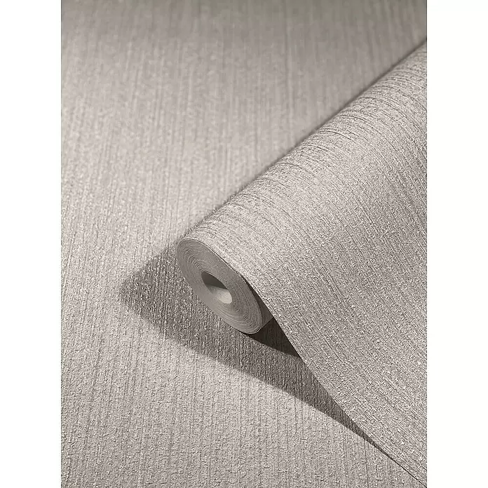 SCHÖNER WOHNEN-Kollektion New Spirit Vliestapete Struktur - Lichtgrau, Uni, 10,05 x 0,53 m - Detailaufnahme