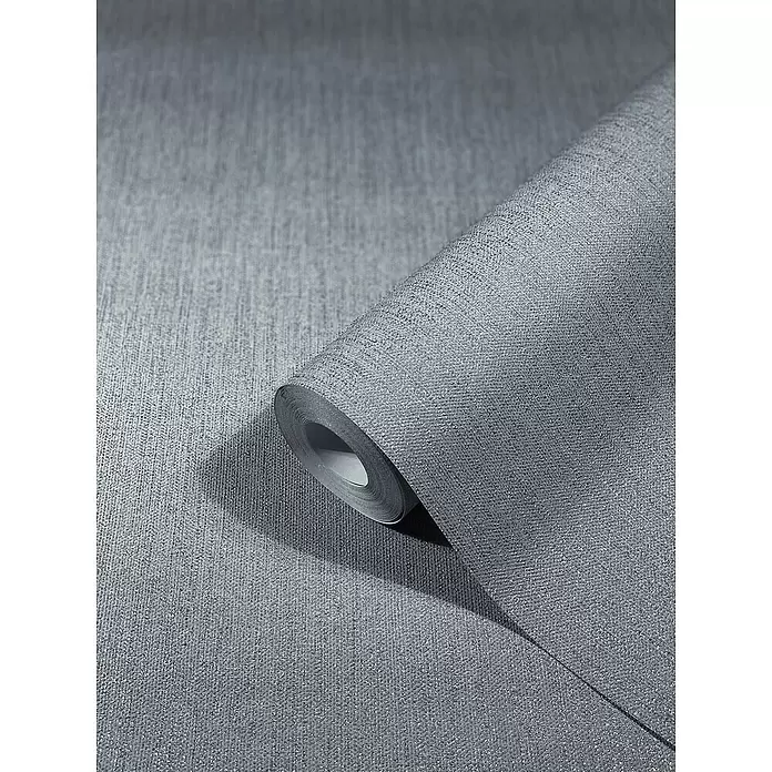 SCHÖNER WOHNEN-Kollektion New Spirit Vliestapete - Strukturgrau, Uni, 10,05 x 0,53 m - Detailaufnahme