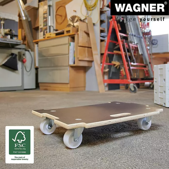 Wagner System Transporthilfe MM 1383 - L x B x H: 590 x 390 x 110 mm, Traglast: 250 kg - Stimmungsaufnahme