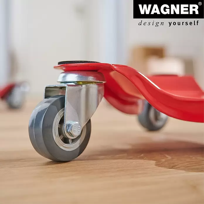 Wagner System Transportroller MM 1196 - L x B x H: 250 x 250 x 75 mm, Traglast: 100 kg - Detailaufnahme