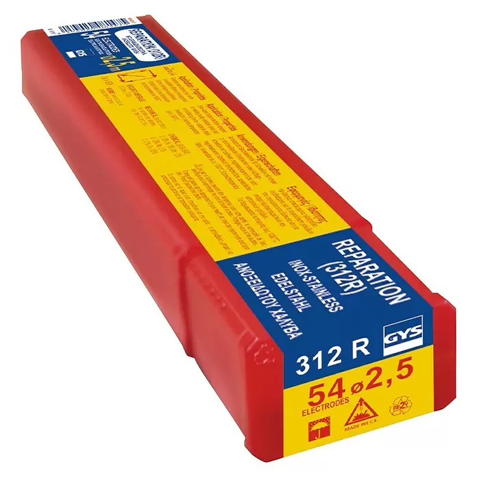Gys Wartungs- & Reparaturelektroden - Durchmesser: 2,5 mm, 54 Stk. - Diagonale Ansicht