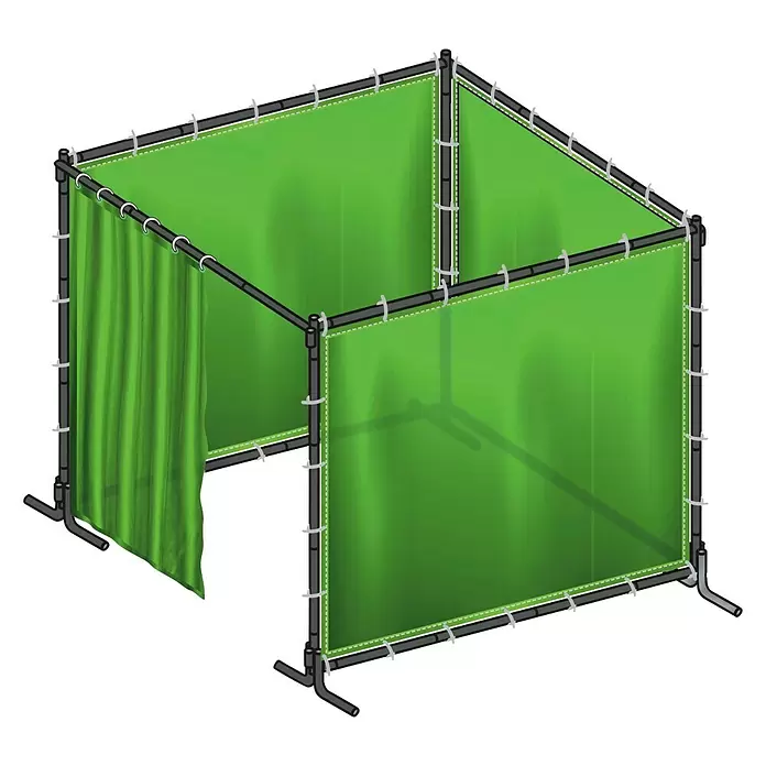 Gys Schweißkabine Opticab 240.G - 2,4 x 1,8 m - Diagonale Ansicht