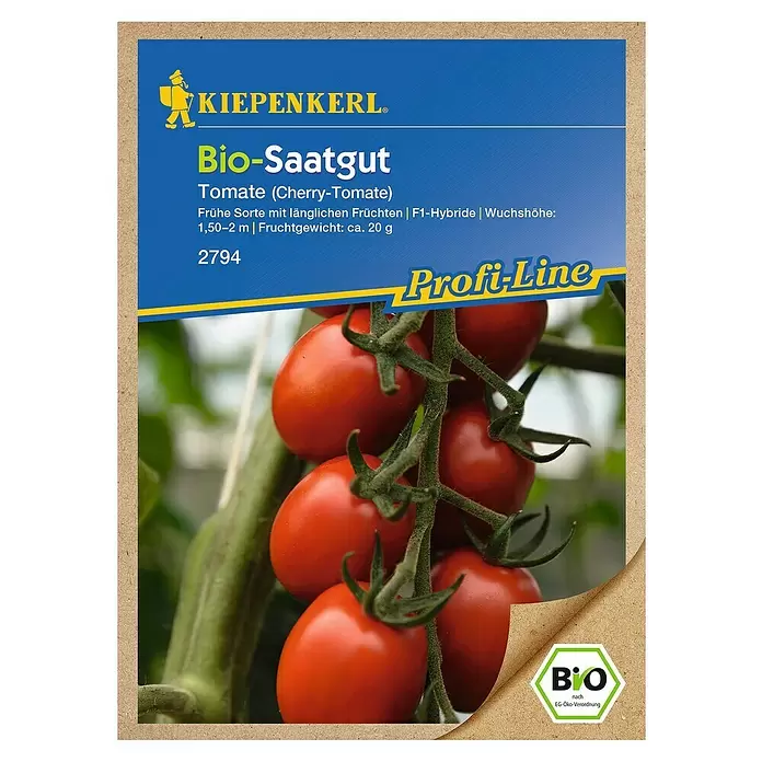 Kiepenkerl Profi-Line Gemüsesamen Tomate - Bolstar Baloe Bio, Solanum lycopersicum, Erntezeit: Juli - Vorderansicht
