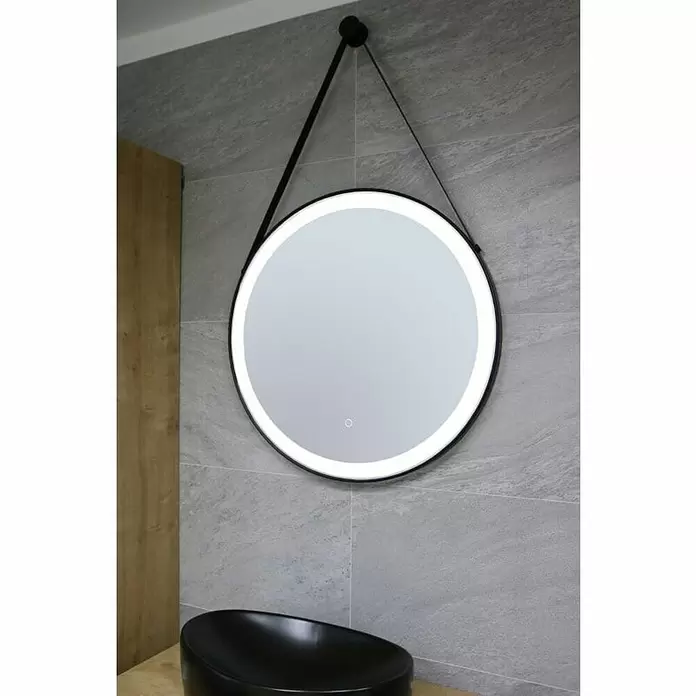 Ferotehna Okruglo ogledalo s LED rasvjetom - Promjer: 70 cm - Živopisni prikaz