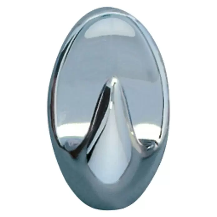 Poseidon Liliput Colgador adhesivo - Plástico, Cromo, 3 ud. - Vista frontal