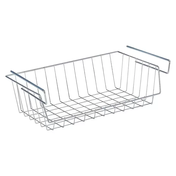 Wenko Cesta colgante organizadora - L x An x Al: 44 x 27 x 15 cm, Cromo - Vista angular