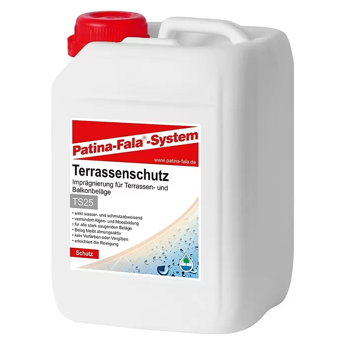 Patina-Fala Imprägnierung Terrassenschutz - 2,5 l - Diagonale Ansicht