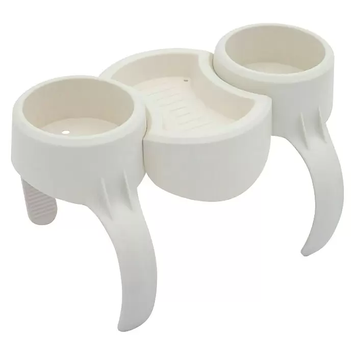 Bestway Lay-Z-Spa Držač čaše za Lay-Z-Spa hidromasažni bazen - Bijele boje, Plastika - Dijagonalni pogled