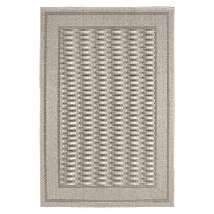 Outdoor-Teppich Arizona - Grau, 190 x 133 cm, 100 % Polypropylen - Vorderansicht