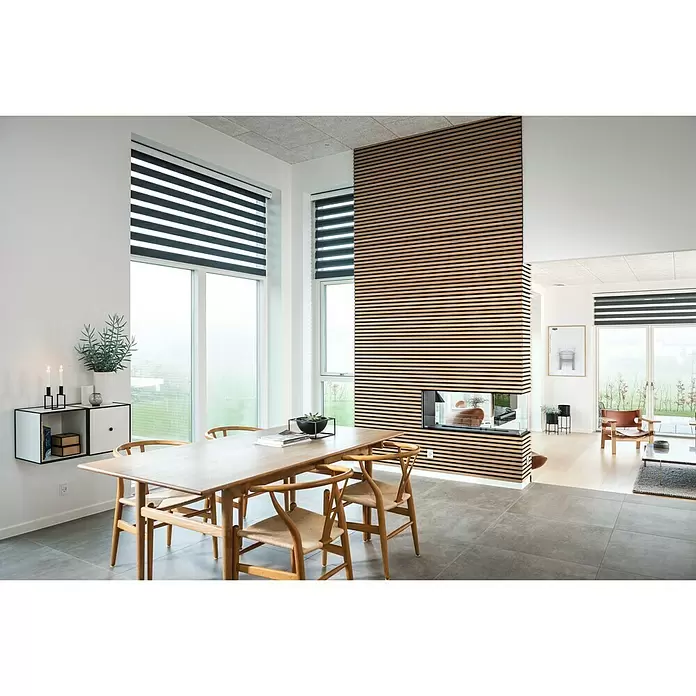 FibroTech Akustikpaneel Basic - Light Oak, 2.440 x 605 x 22 mm, 1 Paneel - Stimmungsaufnahme