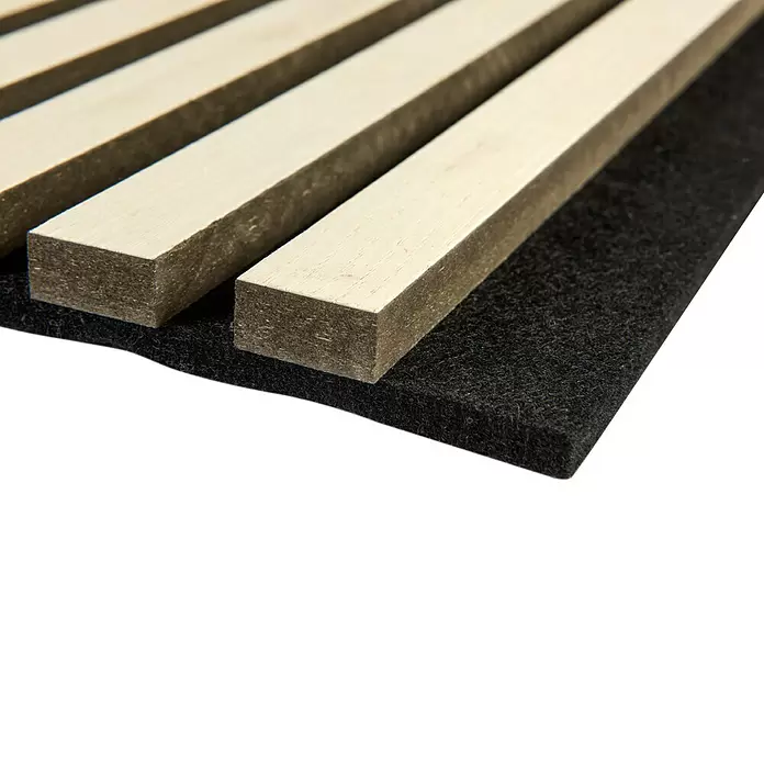 FibroTech Akustikpaneel Basic - Ash, 2.440 x 605 x 22 mm, 1 Paneel - Detailaufnahme