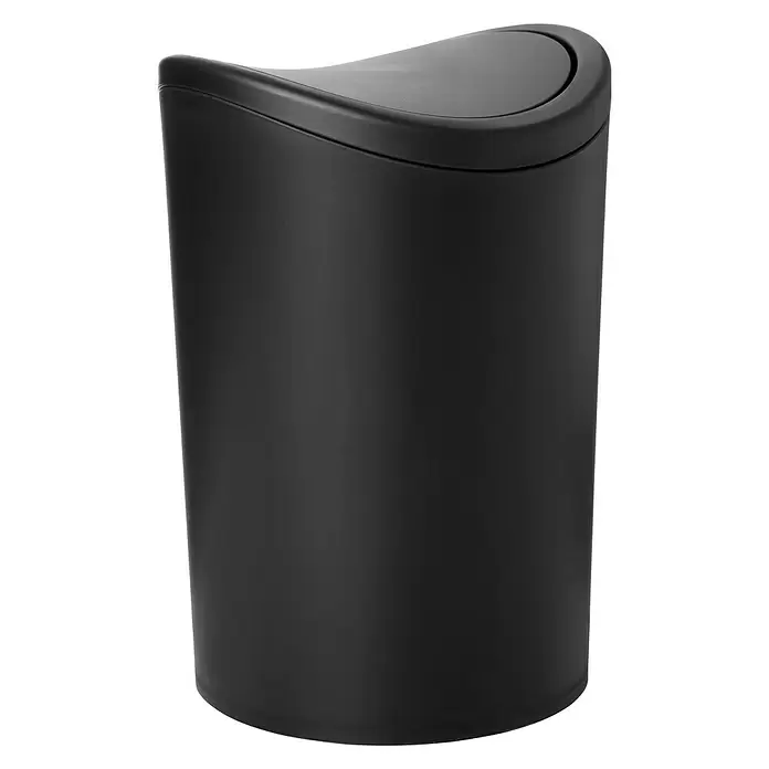 Tatay Cubo de la basura STD - 6 l, Negro - Vista angular