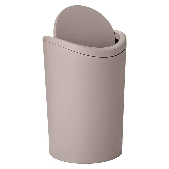 Tatay Cubo de la basura STD - 6 l, Taupe - Vista angular