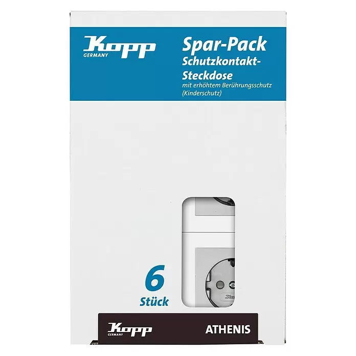 Voltomat Verona Stopcontact met kinderbeveiliging 6-pack - Zilver, Enkelvoudig, Kunststof, IP20 - Vooraanzicht