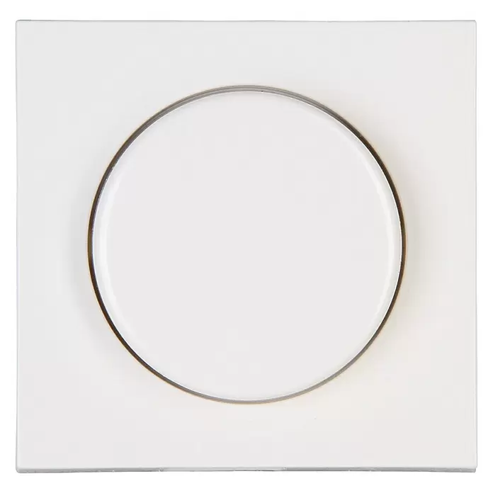Voltomat Verona Draaidimmer-afdekraam - Wit, Kunststof, Inbouw - Vooraanzicht