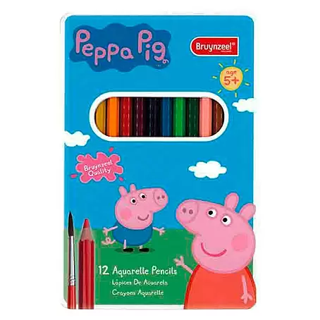 Talens Bruynzeel Set de marcadores de efecto lacado acuarela Peppa Pig