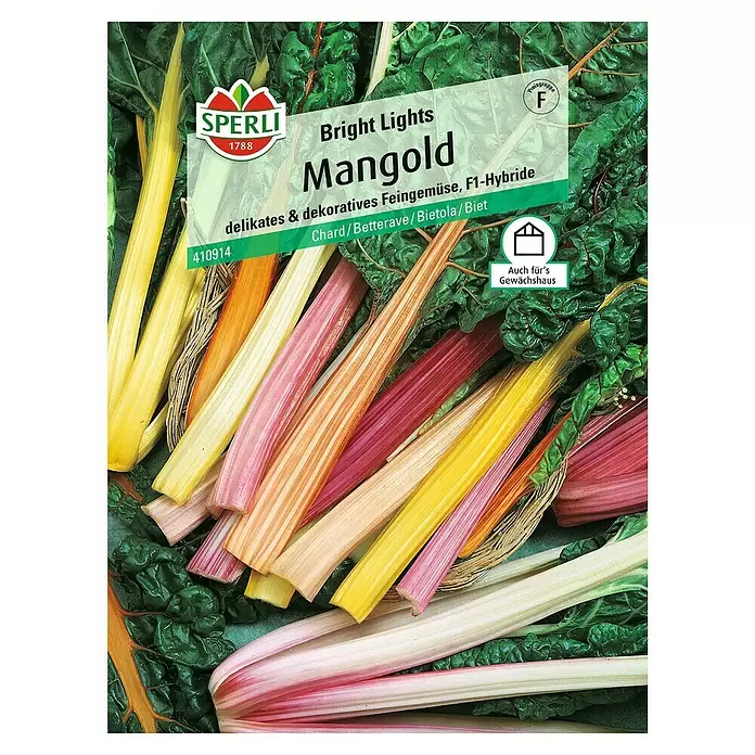 Sperli Gemüsesamen Mangold - Bright Lights, Beta vulgaris, Erntezeit: Juni - Vorderansicht