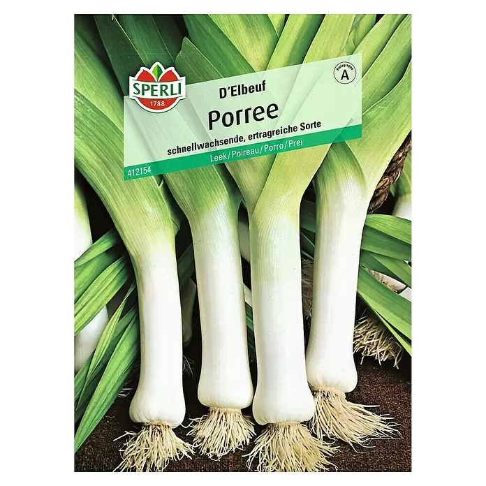 Sperli Gemüsesamen Porree - Allium porrum, Erntezeit: September - Vorderansicht