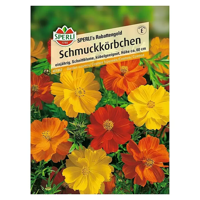 Sperli Blumensamen Schmuckkörbchen - Dianthus barbatus, Mehrfarbig - Vorderansicht