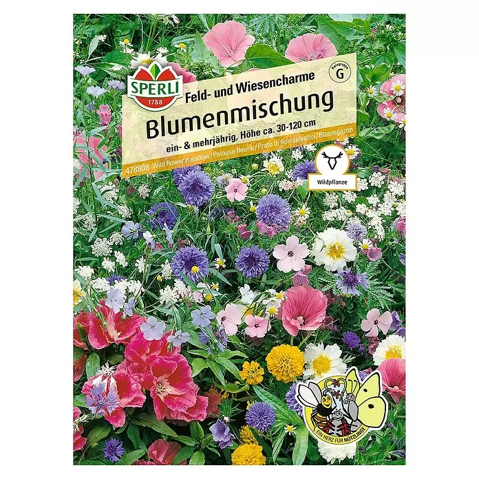 Sperli Wildblumensamen Feld- & Wiesencharme - 3 m² - Vorderansicht