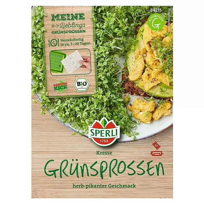 Sperli Saatgut Nachfüllpads - Bio-Kresse - Vorderansicht