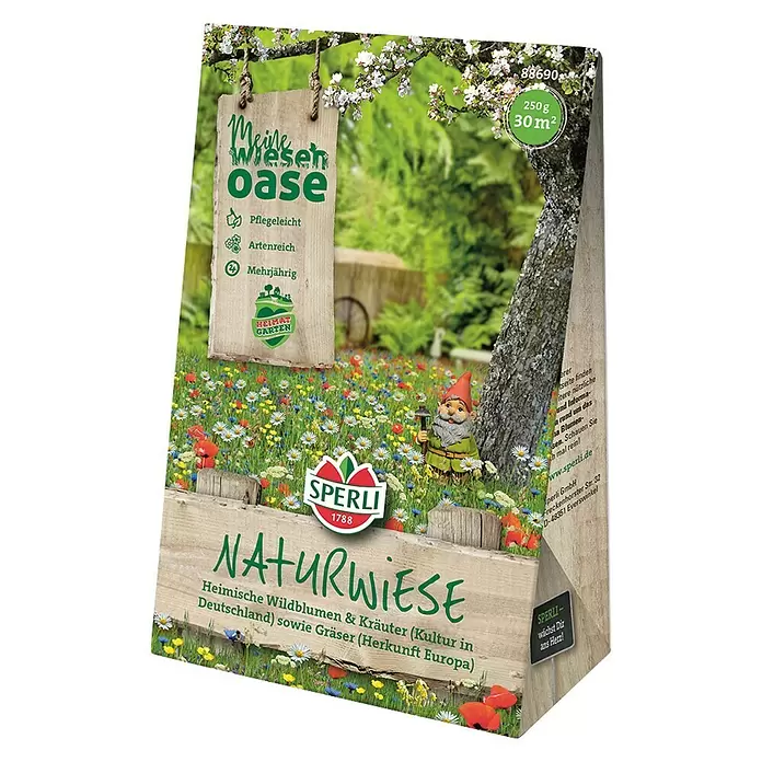 Wildblumensamen Naturwiese - 30 m² - Diagonale Ansicht