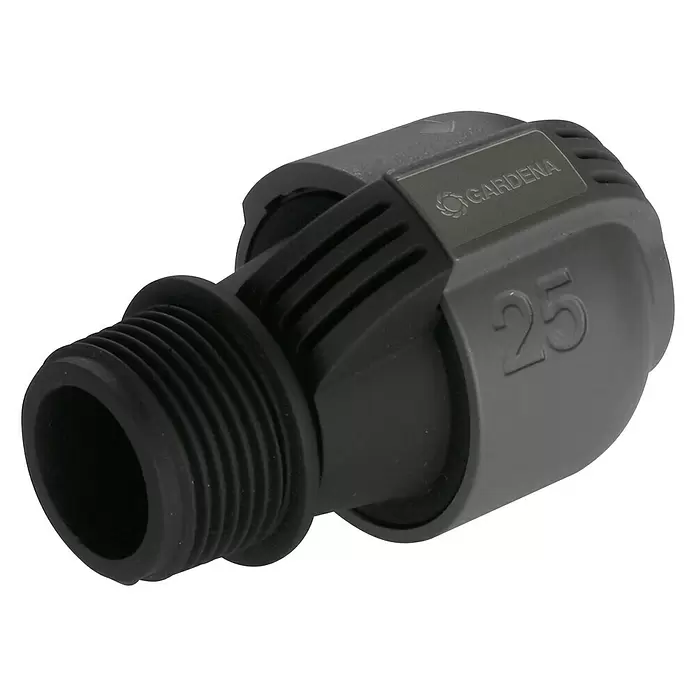 Gardena Spojnik - Promjer: 25 mm, Veličina priključka: 1″ (vanjski navoj) - Dijagonalni pogled